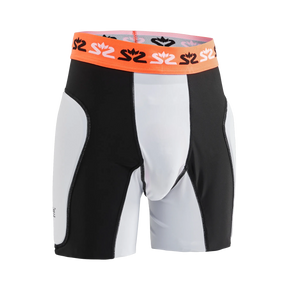 1149415-0708_1_Goalie-ProtectivShortsE-Series_White-Orange