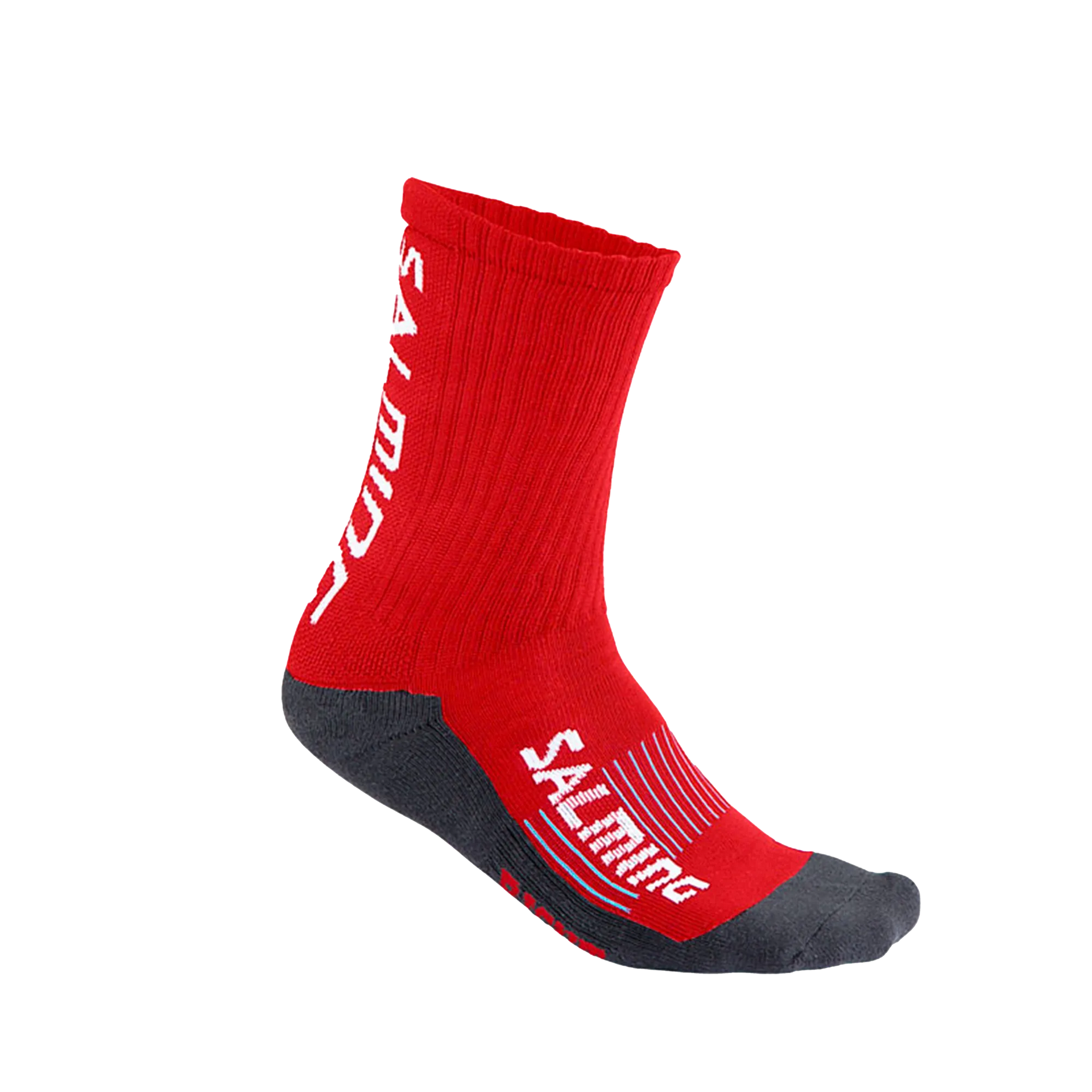 Salming Advanced Indoor Sock – Calzini Rossi Uomo, Taglia 6-8, Con Supporto Arco Plantare