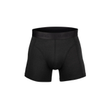 Black Salming boxers with a brand logo on a white background