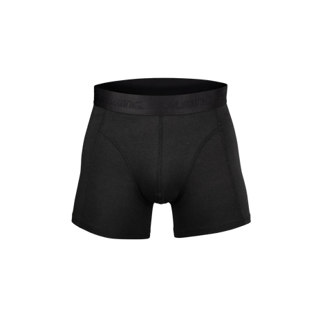 Black Salming boxers with a brand logo on a white background